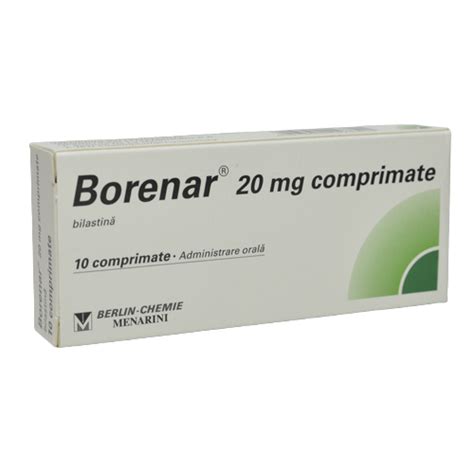 borenar|BORENAR 20mg tablets MENARINI 14.19 RON leaflet for patient